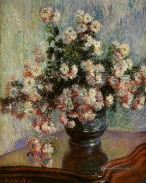  blumen - Chrysanthemen Claude Monet impressionistische Blumen